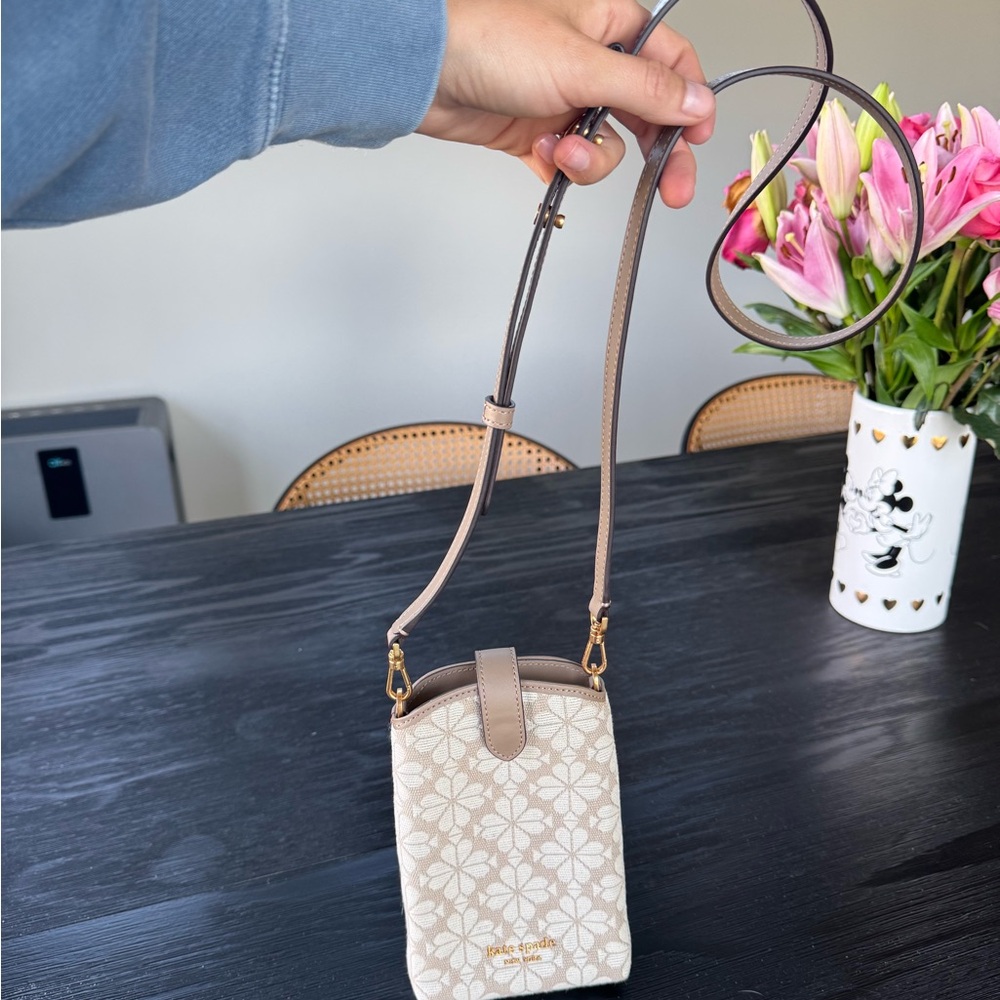 Kate Spade Cream Floral Crossbody Bag
